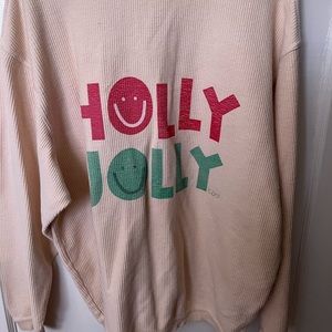 Holly Jolly Ribbed Long Sleeve